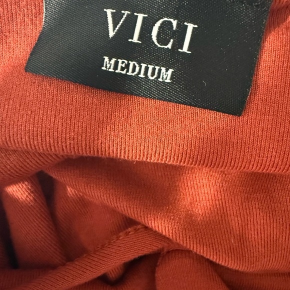 VICI Khloe Fringe Maxi Dress Rust Red Size M - Picture 3 of 13